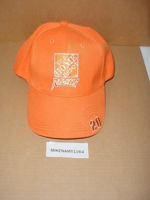 THE HOME DEPT RACING -TONY STEWART #20 - ORANGE ADJUSTABLE HAT - NEW w/o  TAGS