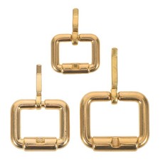 3 Pcs Brass Strap Adjuster Buckle Metal Belt Replacement Bag Shortener