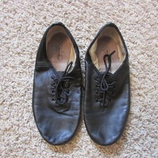 Revolution Black 7 M Tie Dance Jazz Shoes Leather