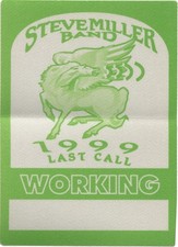 Steve Miller 1999 Last Call concert tour Work...
