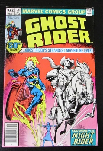 Vintage Marvel Comics Ghost Rider Vol 1 No 50 Comic Book Nov 1980
