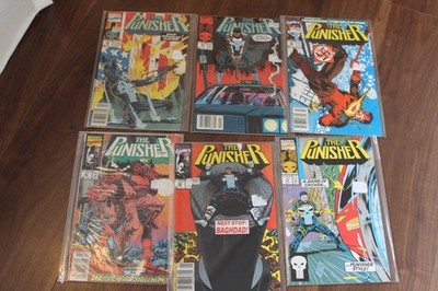 (MS)  Marvel Punisher 44 45 46 47 48 72 - 6 Comic Set Lot Run NM 9.0 1991 Hot TV
