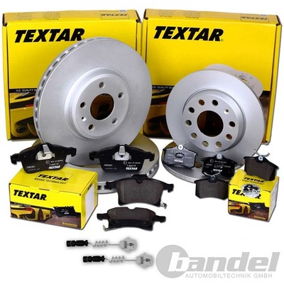 TEXTAR BREMSSCHEIBEN+BELÄGE VORNE+HINTEN für MERCEDES 190 W201 + W124 C124