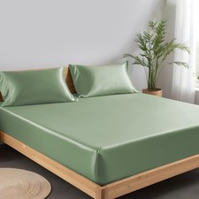 Tencel Lyocell Fitted Sheet Only with Secure Snug Fit All Around Elastic 16 I...