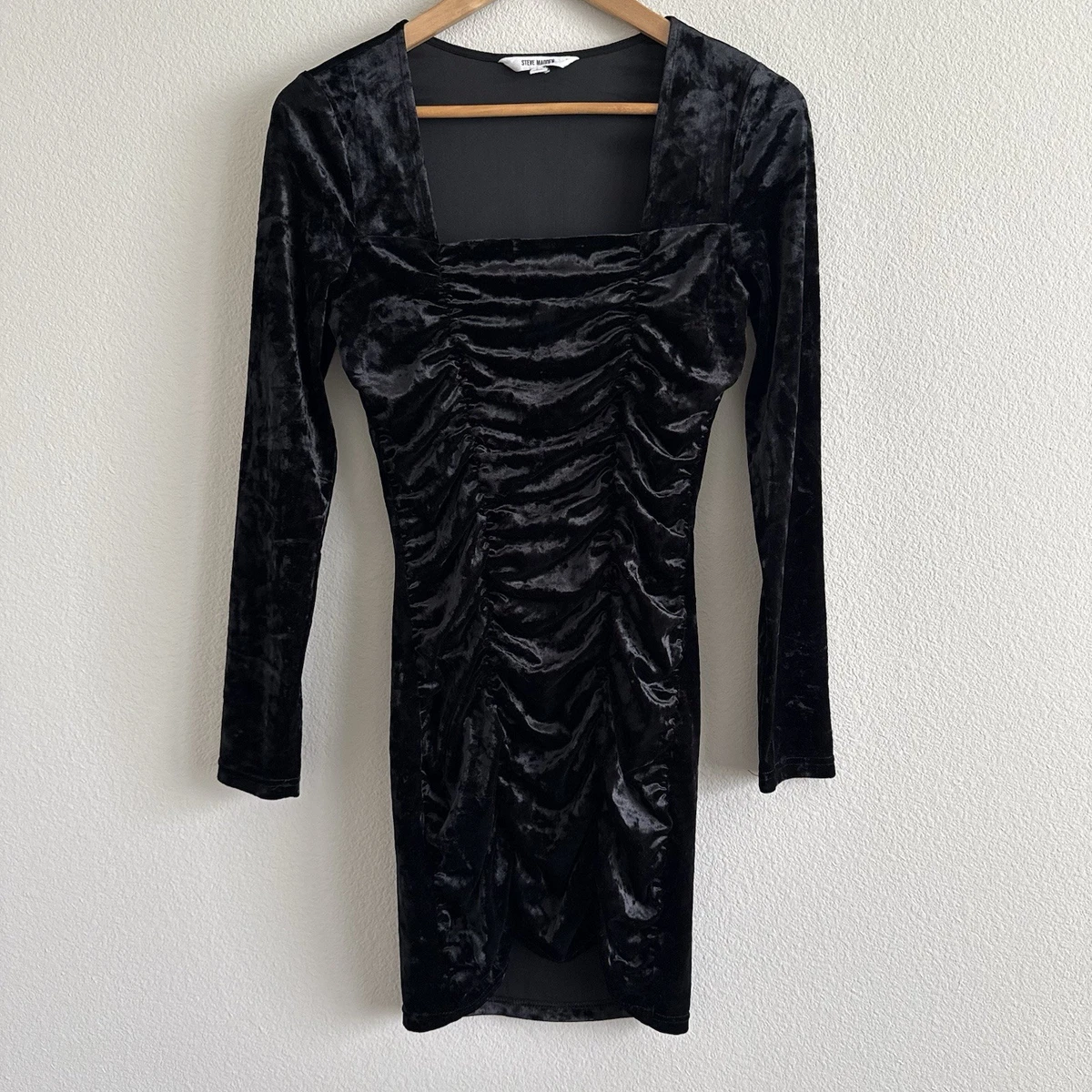 ebay black dress CORTINA MINI DRESS