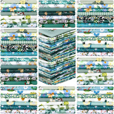 70 Pcs 10 X 10 Inch Cotton Fabric Squares Multicolor Quilting Fabric Bundles Pre