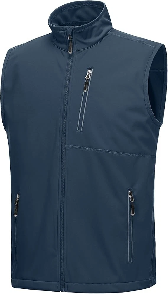 Men's Windproof Lightweight Golf Vest Outerwear 6 Pockets, Softshell Jacket Blue
Opens in a new wind