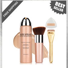 Airbrush Foundation Makeup 06 Light Medium Silky Mist Spray Full Coverage for
