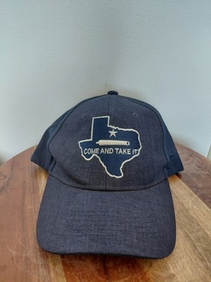 Texas Second Amendment Come And Take It Dark Blue Hat OS