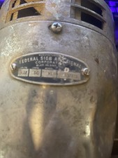 Federal Wl Siren Signal Vintage Untested Federal Wl Siren Signal Vintage Untested
