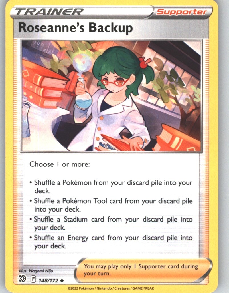 Roseanne's Backup 148/172 Uncommon Brilliant Stars Pokemon Lightly Played