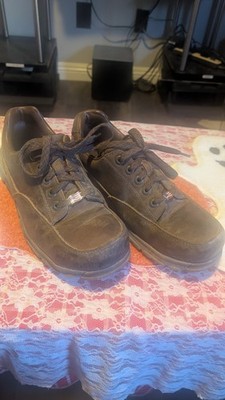 Carolina Mens Steel Toe Work Shoes, Brown Leather, Size 9.5 EE