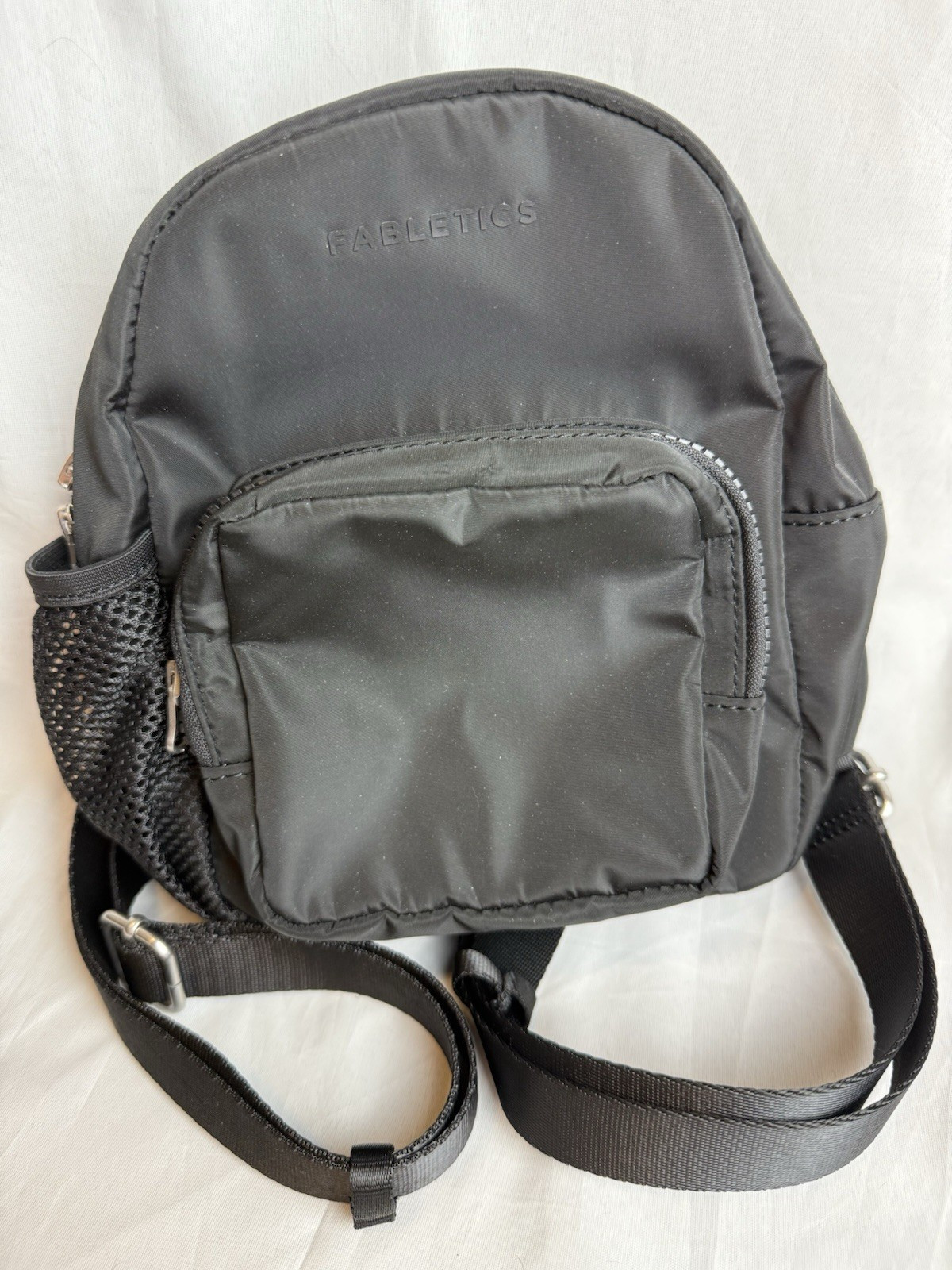 Fabletics Mini Black Backpack Bag Adjustable Stra… - image 1