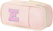 Initial Large Capacity Premium Oxford Cute Aesthetic Pencil Case Pouch Bag Speci