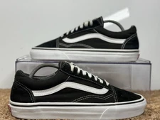 Vans Off the Wall Old Skool Sneakers Shoes Unisex - Mens Size 6.5 Black White