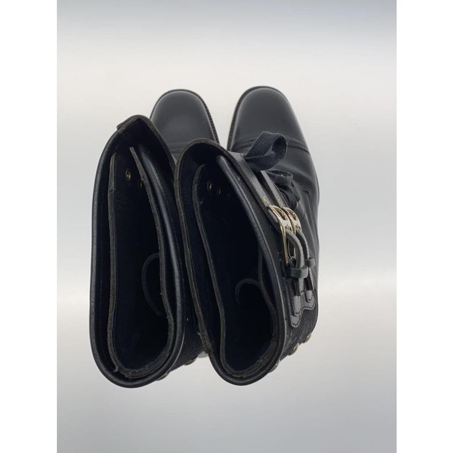 GUCCI Women's Lace-Up Leather Boots Size:38.5/JP:24.5 Black 141198K Authentic thumbnail 3