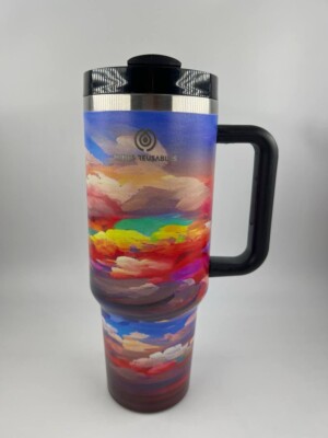 Thermos Thermobecher Becher heiß warm auslaufsicher Edelstahl Geschenk bunt 1200ml