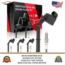 6x Ignition Coils & Spark Plugs For Mercedes-Benz GLK350 ML350 SLK350 3.5L Gas