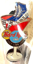 Hard Rock Cafe Salt Lake City 02 Pin Ice Skates Gold Medal Martini Glass # 15673