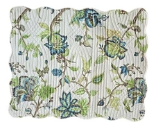 BREYER ~ Floral & Striped ~ Standard Size 20" x 26" ~ Cotton Pillow Sham