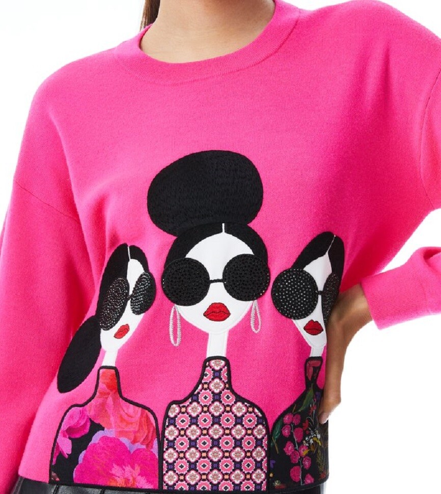 Alice + Olivia NYLA STACE FACE PULLOVER 
