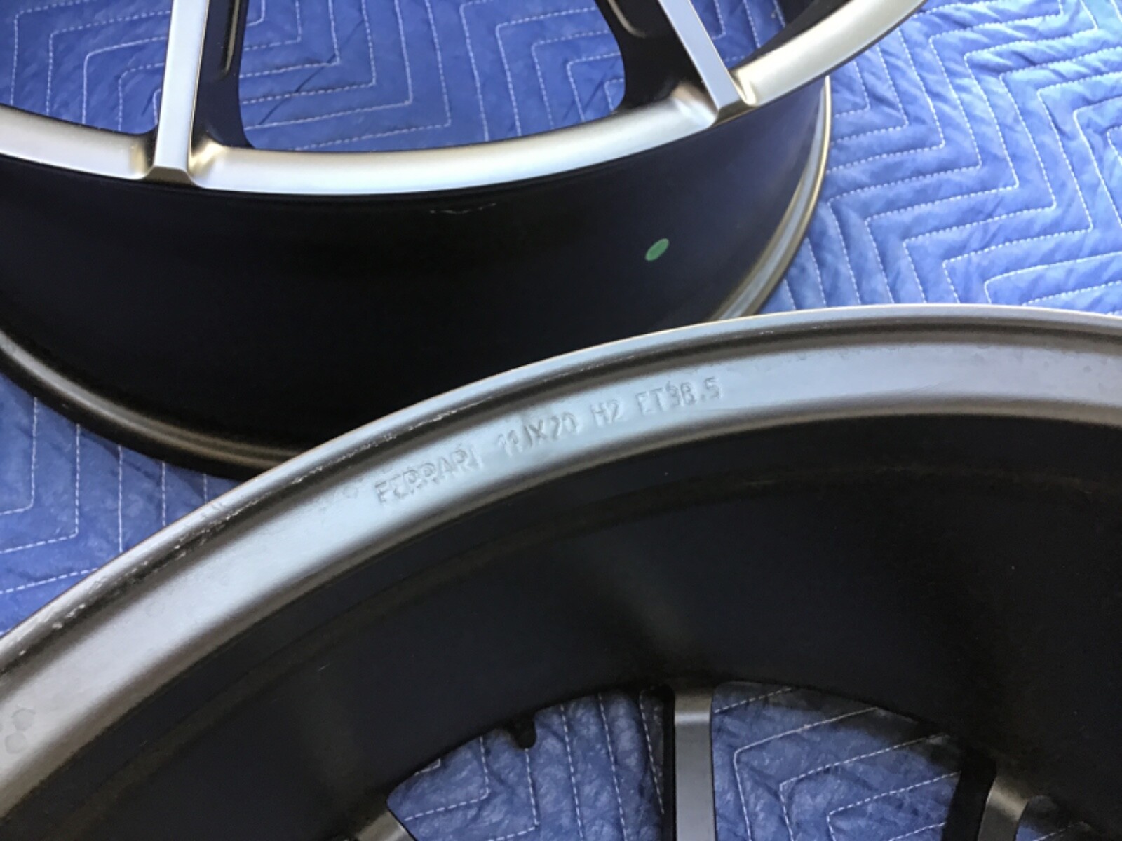 Ferrari 488 Pista Coupe OEM 20” Forged Wheel Set in Satin Black- Mint