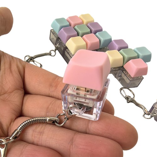 1/4/5/9 Keys Mechanical Keyboard Axis Tester Button Keycap Keychain _xa - Photo 12/16
