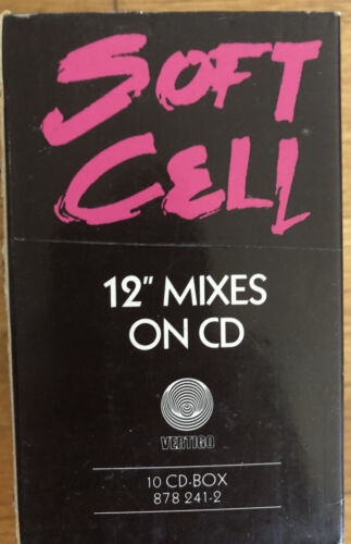 Soft Cell ‎– 12" Mixes On CD 10 CD BOX SET ORIGINAL MIXES VERTIGO GERMAN 1990 !! - Afbeelding 1 van 3