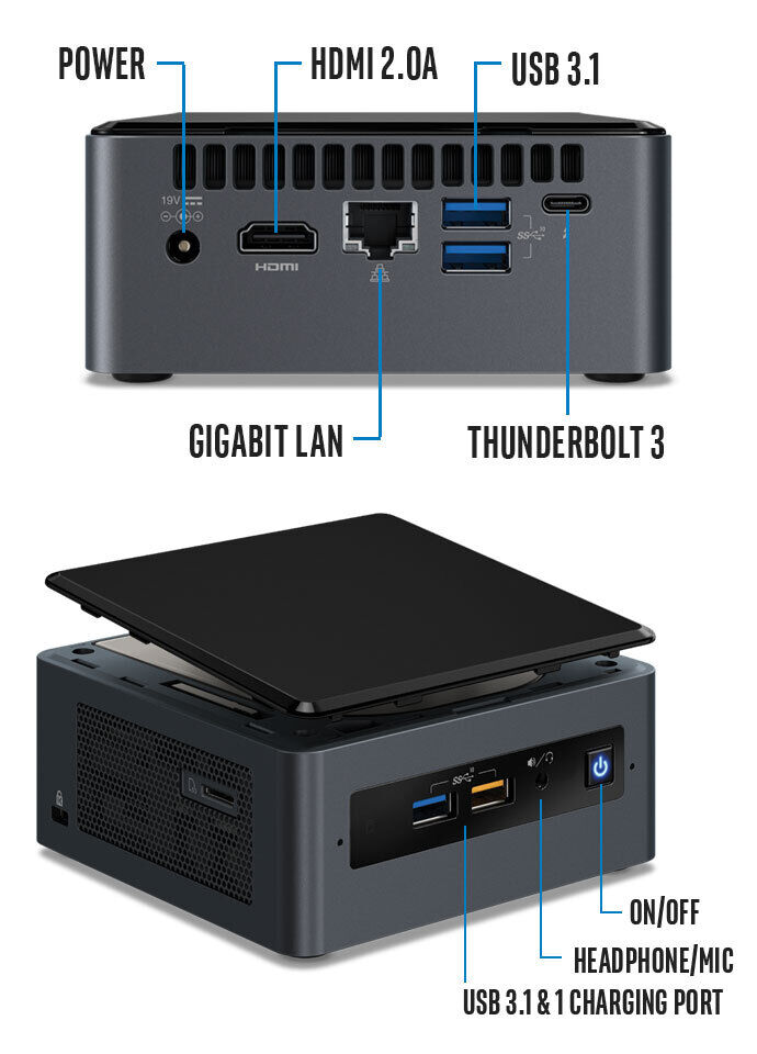 Intel NUC Desktop NUC7i5BNH Intel i5 - 7Gen - 8GB-RAM - 1TB Intel NUC Desktop NUC7i5BNH Intel i5 - 7Gen - 8GB-RAM - 1TB