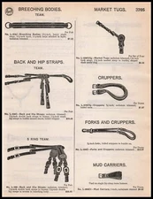 1948 Horse Tack Team Breaching Bodies Straps Market Tubs Forks Cruppers Print Ad