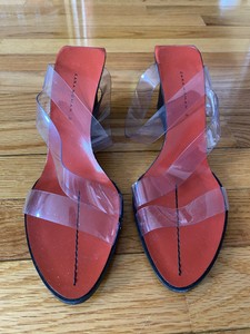 zara clear strap heels