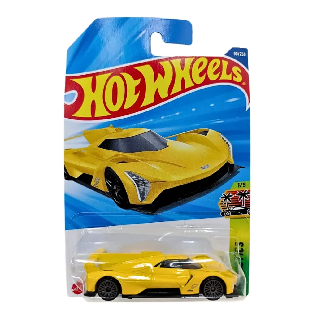 Hot Wheels Cadillac Project GTP Hypercar Yellow # 99 Mainline HW