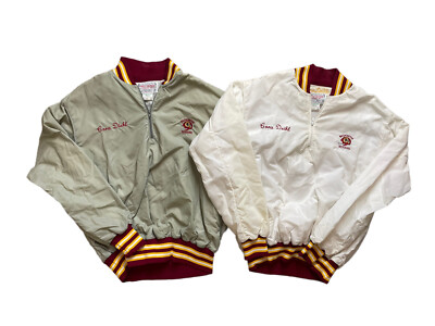 Set 2 Vintage NFL Washington Redskins 1/4 Zip Pullover Jacket Size 40 Commanders
