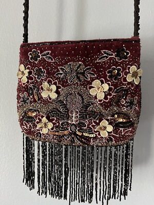 ZARA Bag Boho Bohemian Fringes Crossbody Shoulder Embroidered