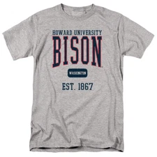 Howard University Adult T-Shirt Est. Date, Athletic Heather, S-5XL