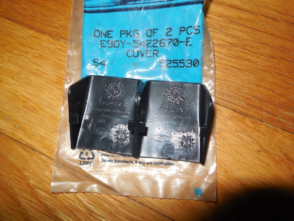 Nuevo de Lote Antiguo 1989 Lincoln Continental Tirador de Puerta Cubiertas Negro E9OY-5422670-E Foto 2 de 2