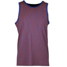 NIKE Men's Cotton FUTURA "NIKE" Tank   ROYAL/ORAGNE - Large  NWT