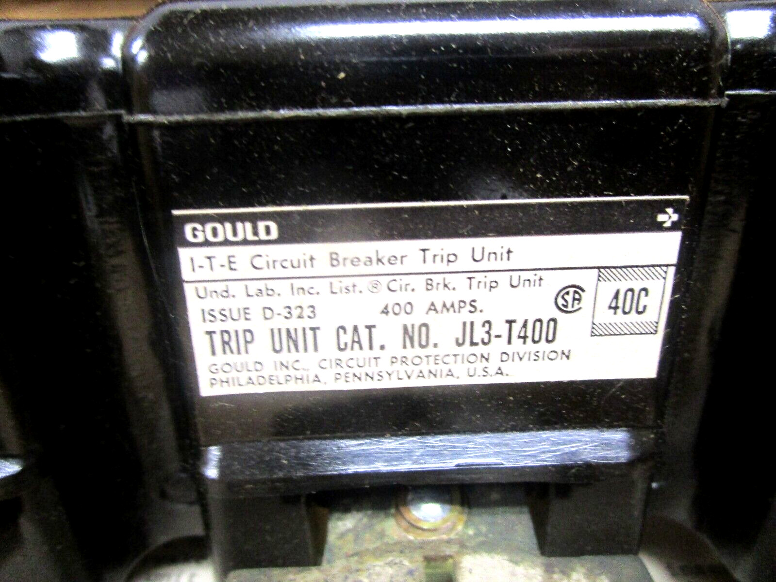 Gould I-T-E Circuit Breaker Trip Unit JL3-T400 / JL3T400 (NEW IN BOX)