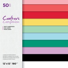 Crafters Companion 12 X 12 PAPER - 2 PADS - MATT CARDSTOCK - EVERYDAY BRIGHTS
