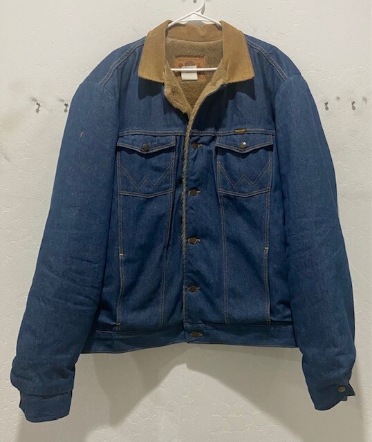 Trucker Jacket Wrangler Fur Jacket Mens Wrangler Faux Fur Lined