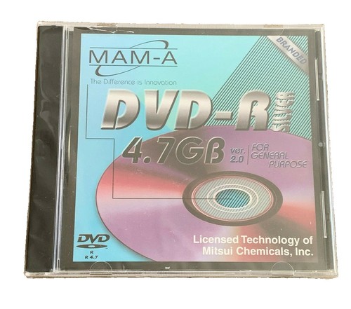 10-Pak MAM-A (Mitsui) 8X GOLD Shiny-Gold Archival DVD+R, Mitsui