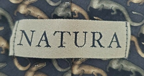 MEN'S NATURA "Leaping Lizards" S/N ES001-012 TIES NECK TIES DESIGNER Novelty - Picture 6 of 8