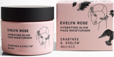CRABTREE AND EVELYN Rose Hydrating Glow Face Moisturiser 50ml NEW NEU