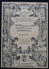Radierung 1598 Architektur Architectura REIBERT Graveur Radierung