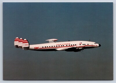Airplane Postcard Save A Connie Airlines Lockheed 1049H Super Constellation GT20