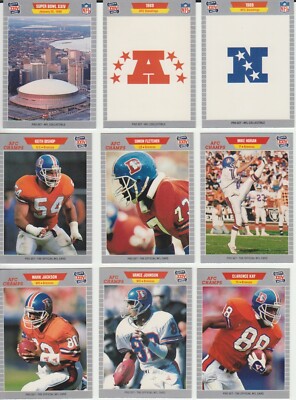 1989-90 Pro Set Super Bowl XXIV binder SET BREAK singles