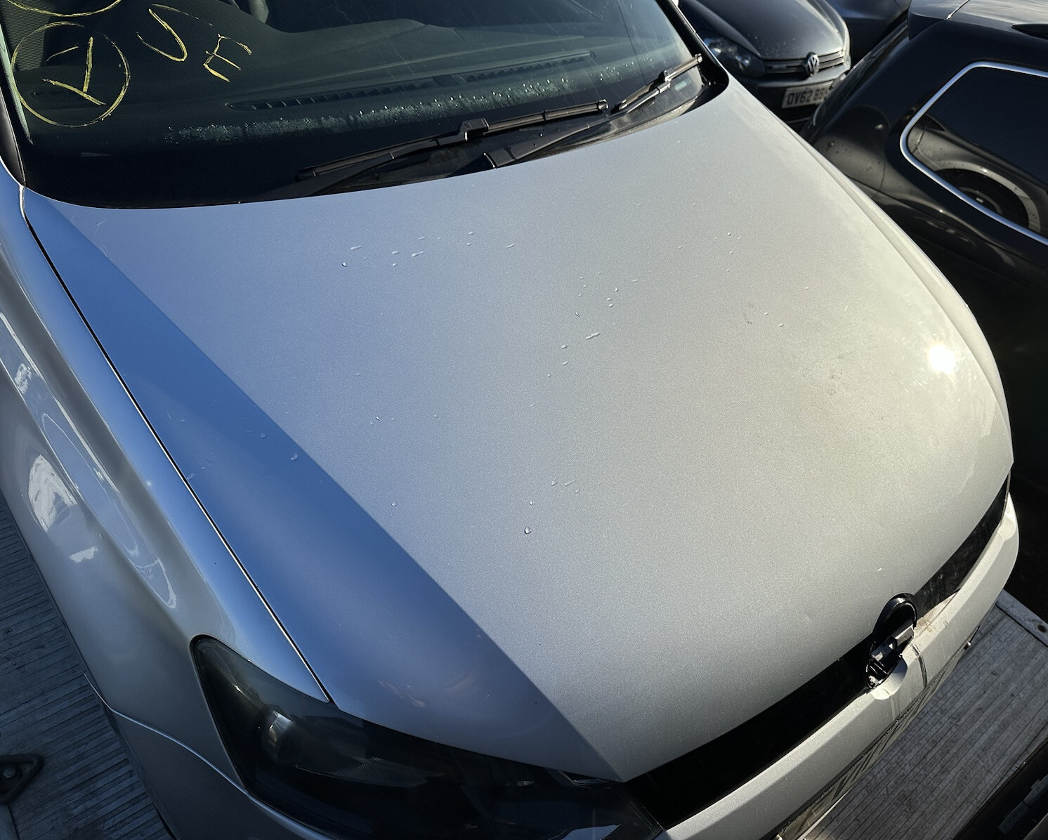 VW POLO 6R 6C BONNET SILVER PAINT CODE: LA7W *CLEAN BONNET* 2010-2017 ...