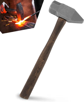 Blacksmith 4LB Handmade Forge Hammer for Farrier, Knife Maker, Blacksmith Forgin