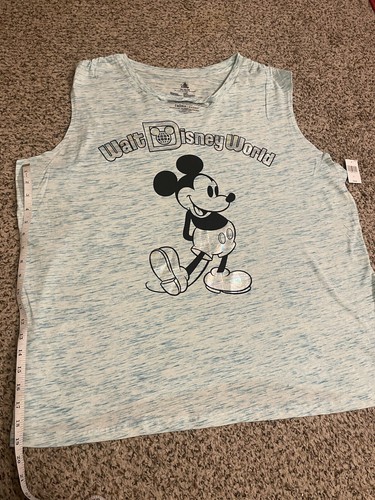 Disney Parks Iridescent and Heathered Blue Tank Top Size XXL NWT - Picture 6 of 7