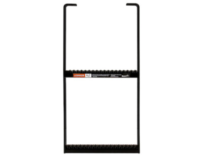 Buyers Products 5232412 Black Powder Coated 2-Rung Steel Truck Step w/